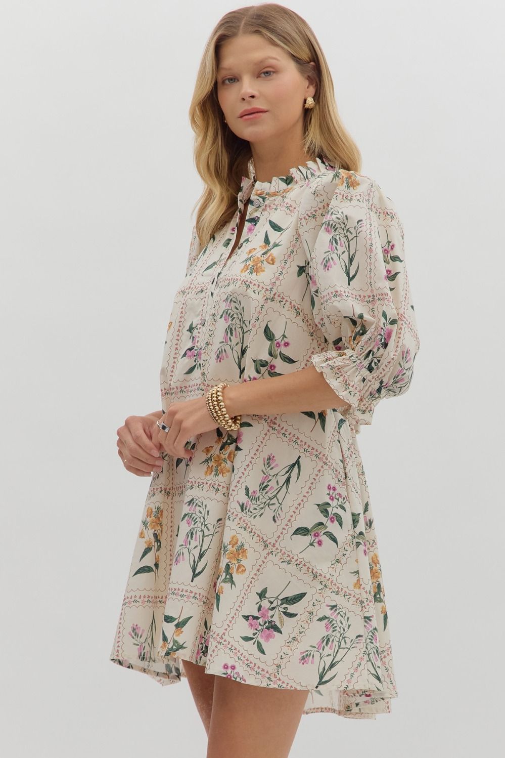 Dainty Floral Mini Dress