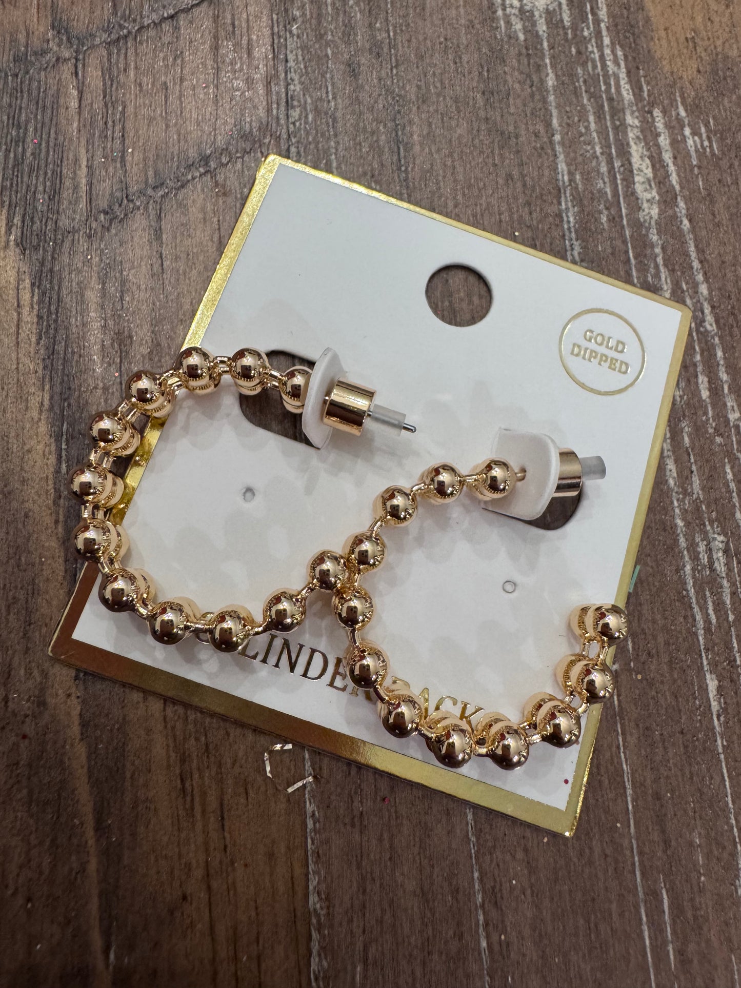 Beaded Hoop Earrings