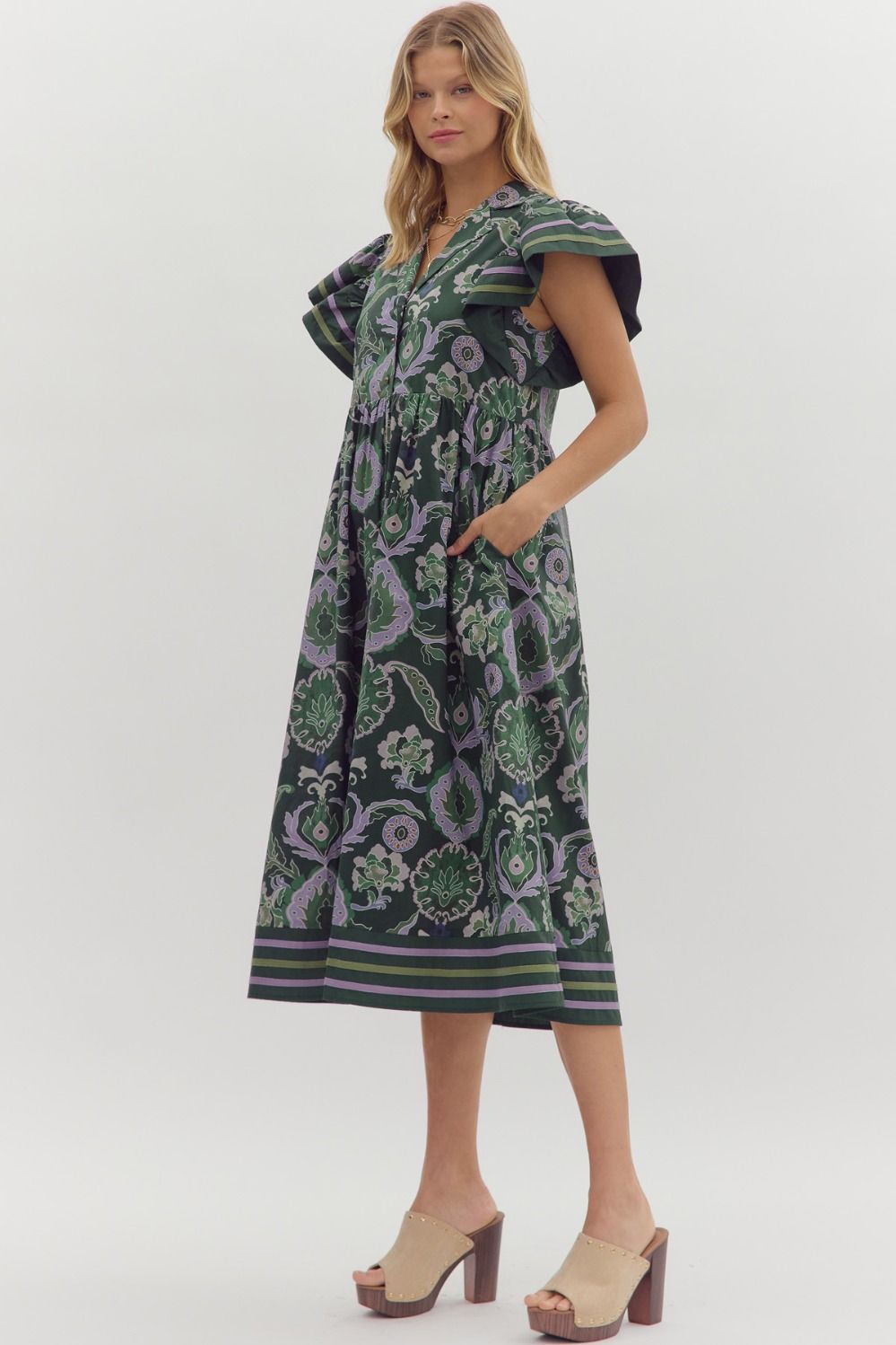 Emerald Bloom Midi