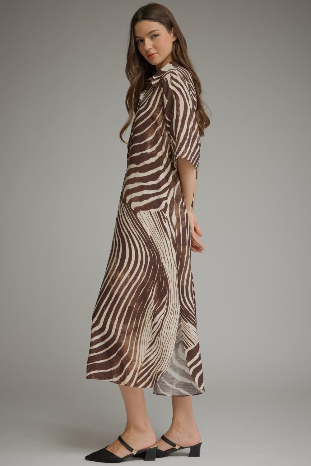 Zebra Midi Dress - Ships 11/7