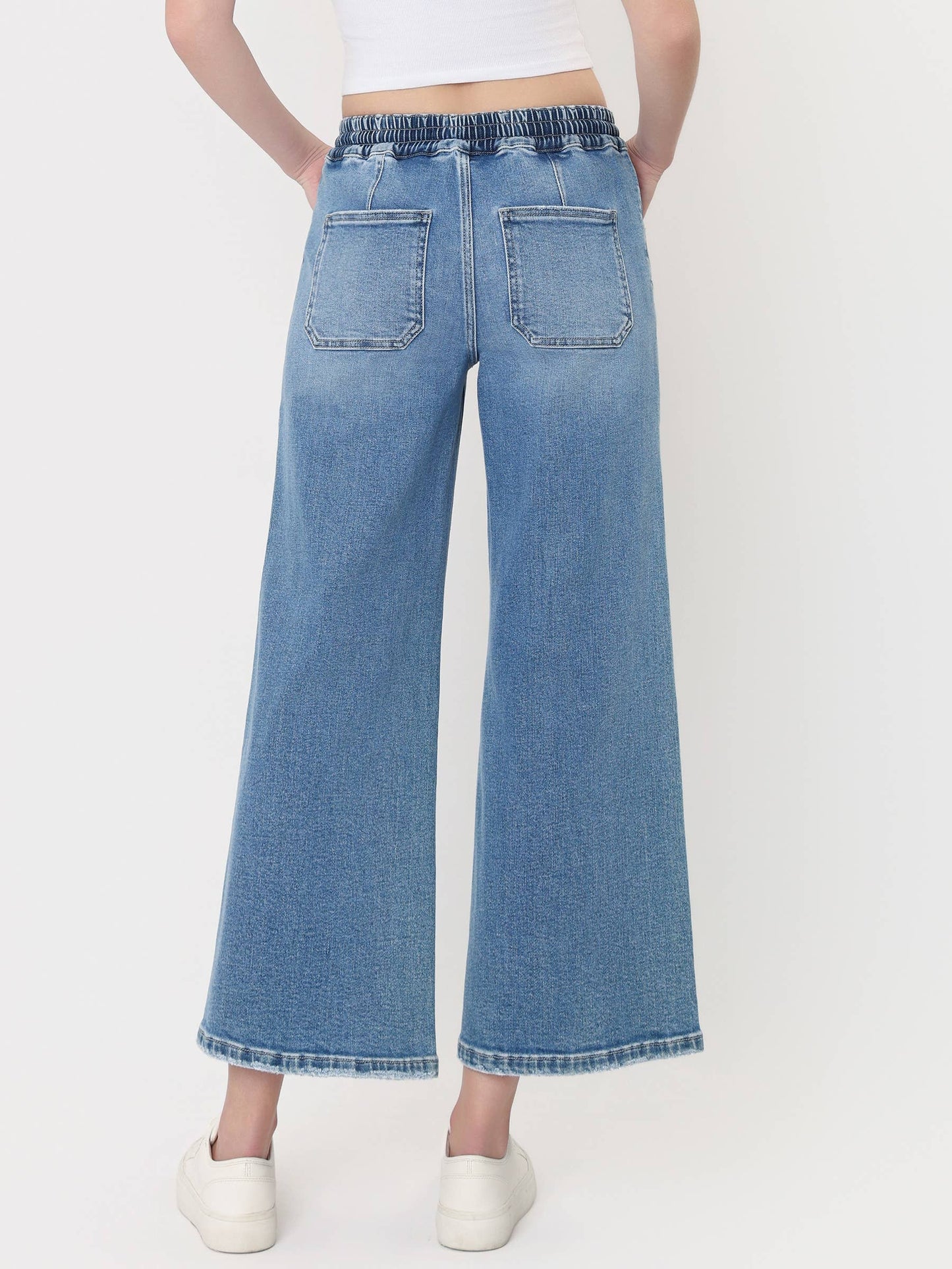 Vervet Drawstring Wideleg Jeans