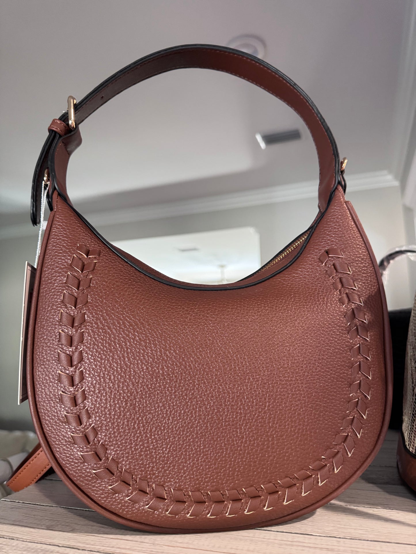 Brown Stitch Purse