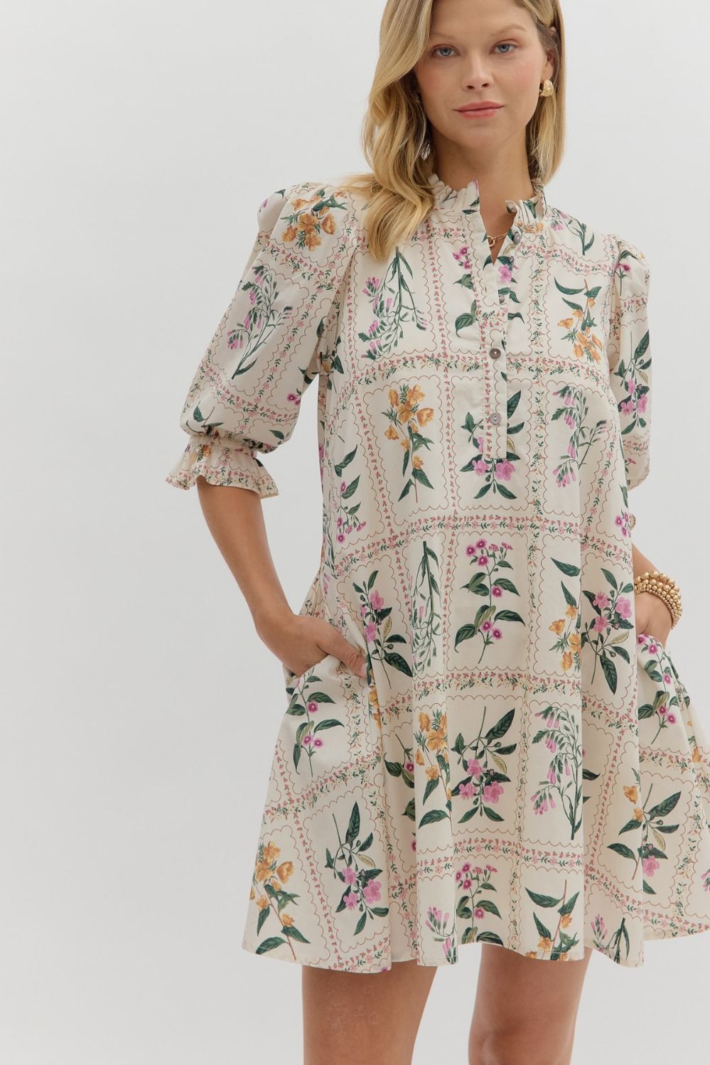 Dainty Floral Mini Dress