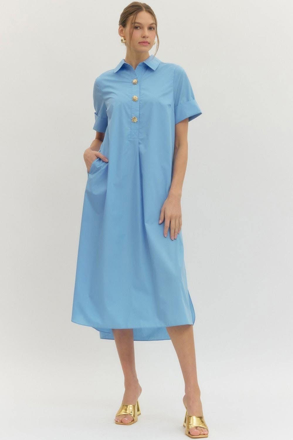 Hampton Button Dress