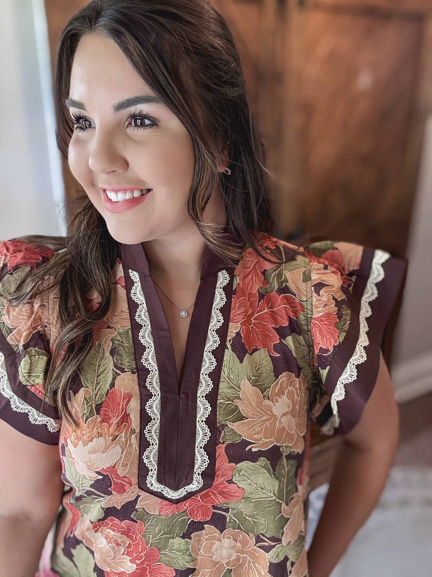 Turning Leaves Mini Dress