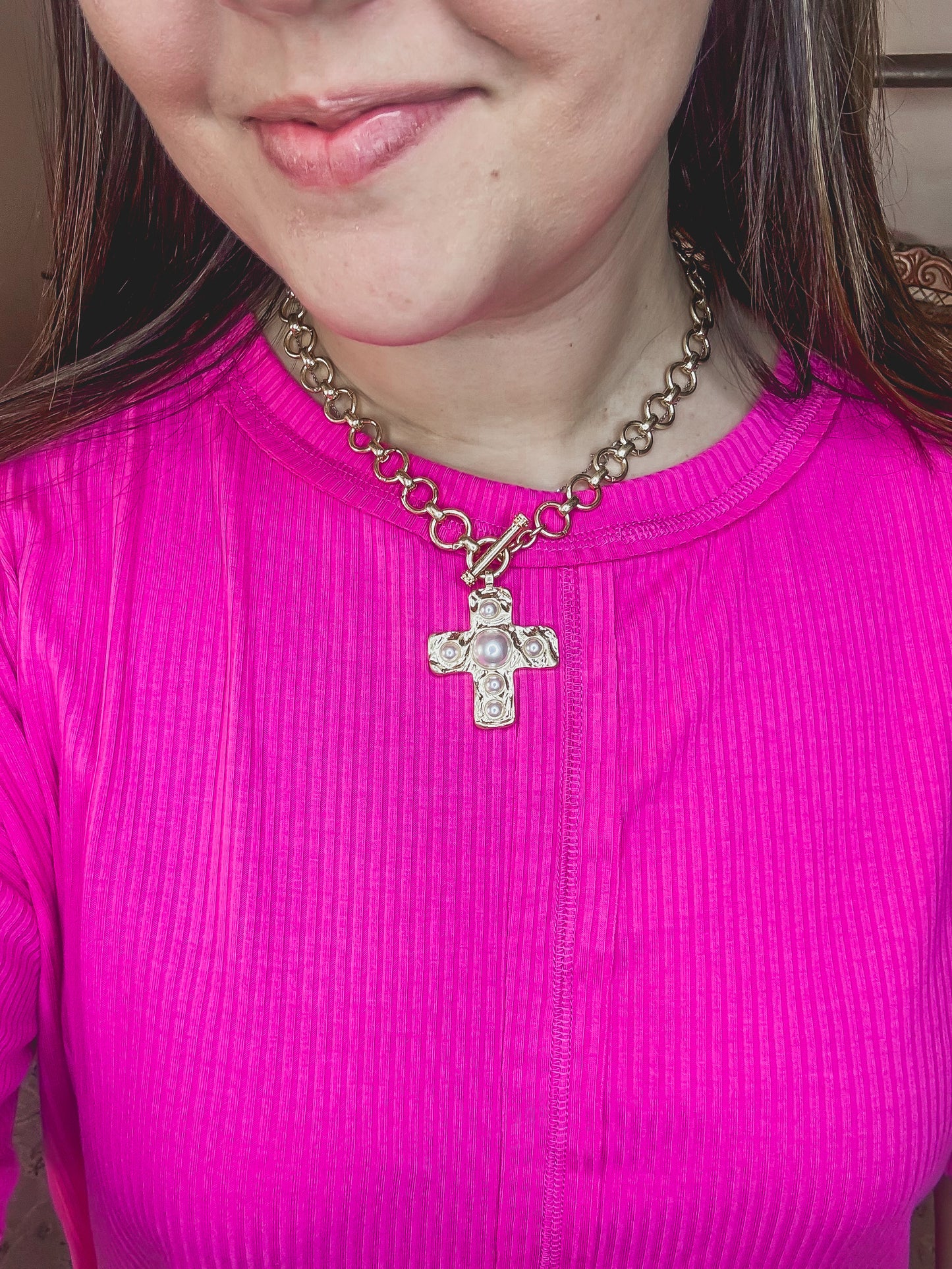Chunky Cross Necklace