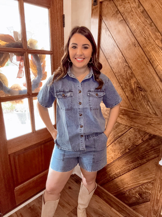 Today’s the Day Denim Top