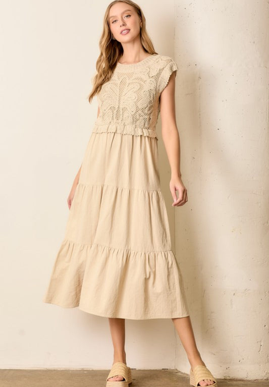 Sandstone Crochet Midi