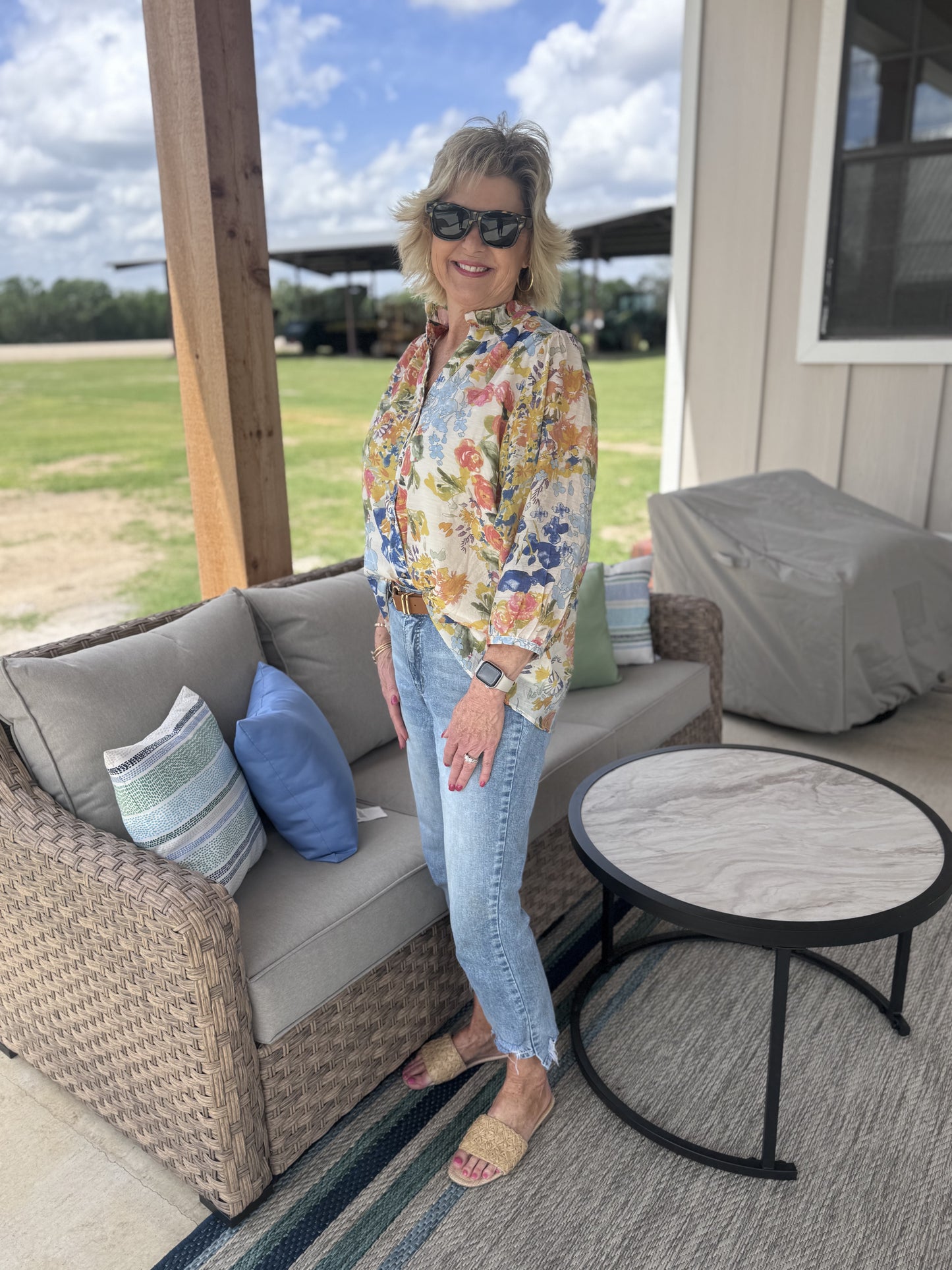 Floral Chiffon Top