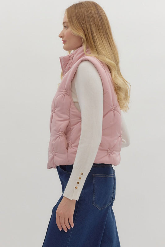 Pink Puffer Vest