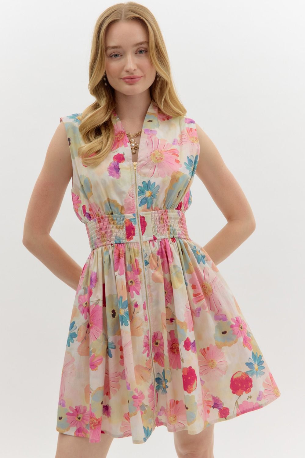 Berry Floral Dress