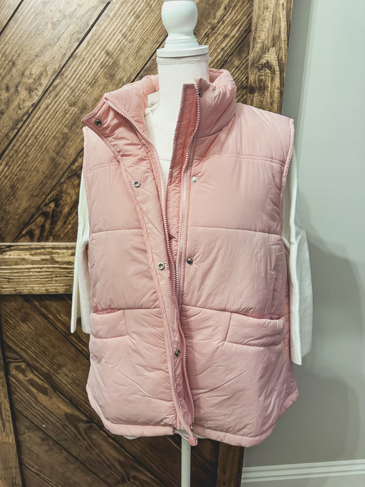 Light Pink Puffer Vest