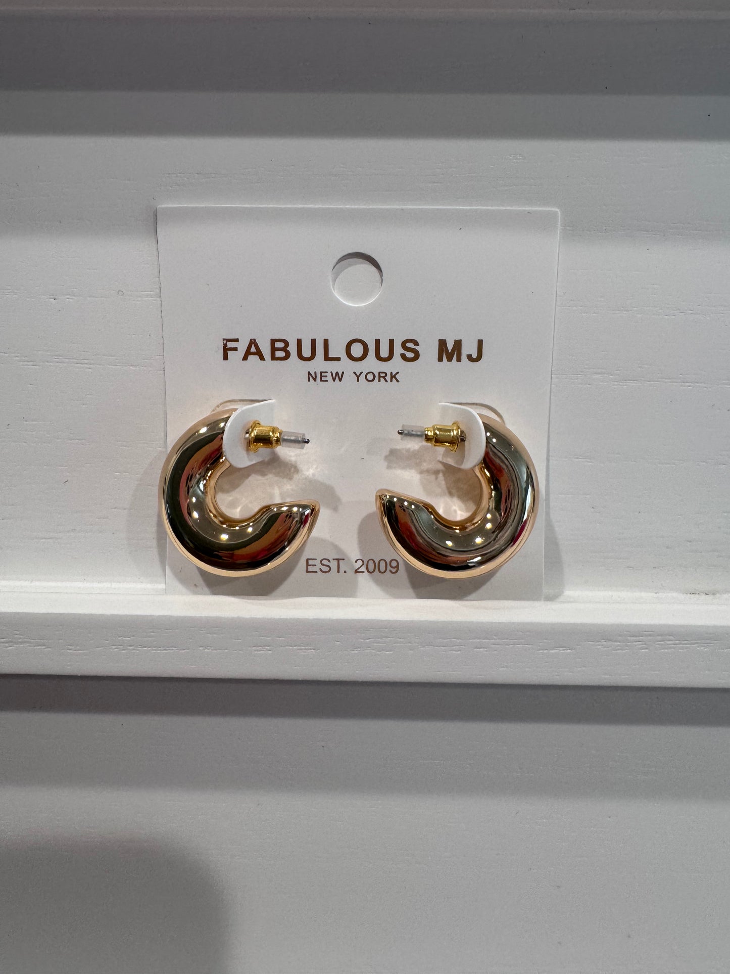 Golden Puff Earrings