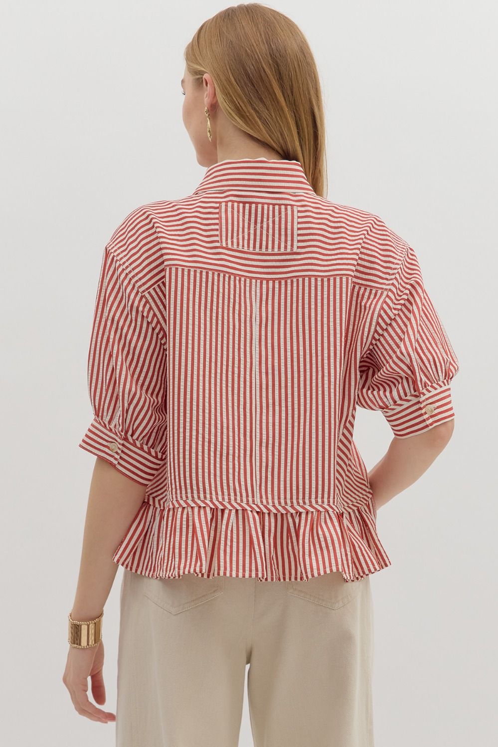 Red Stripe Top