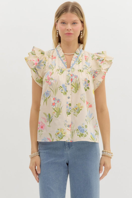Fields of Flowers Top