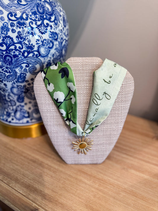 Sunburst Scarf Necklace