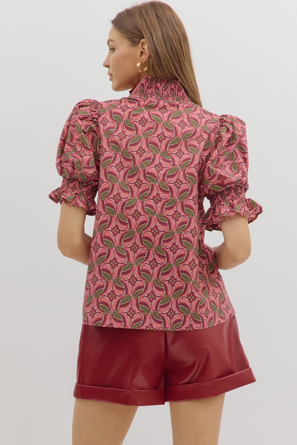 Terra Cotta Stripe Top