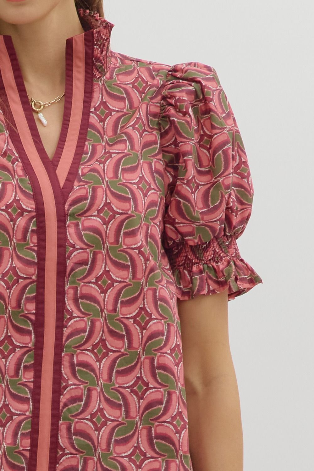 Terra Cotta Stripe Top