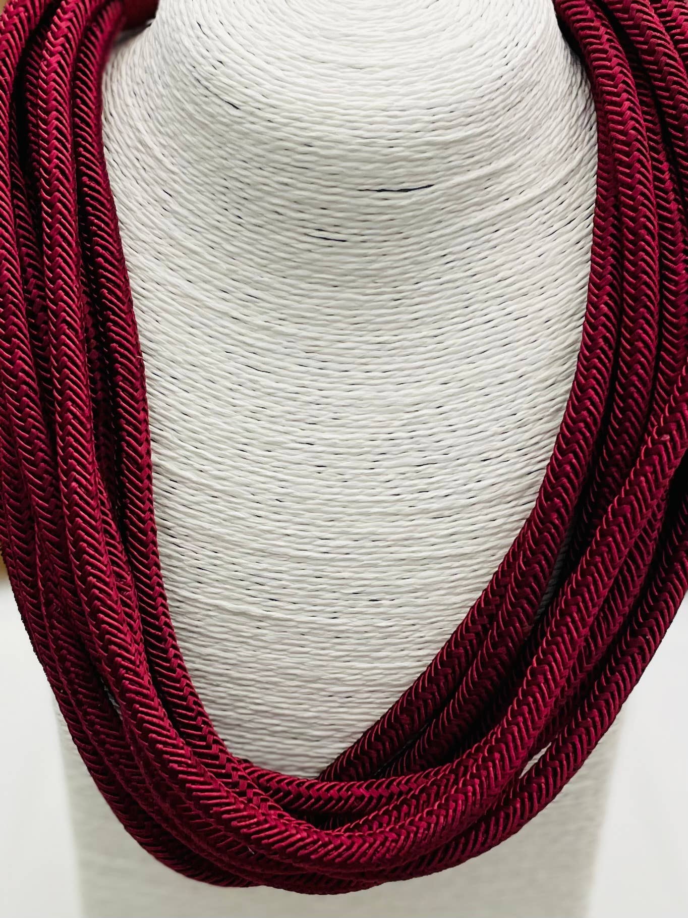 Garnet Corded Necklace