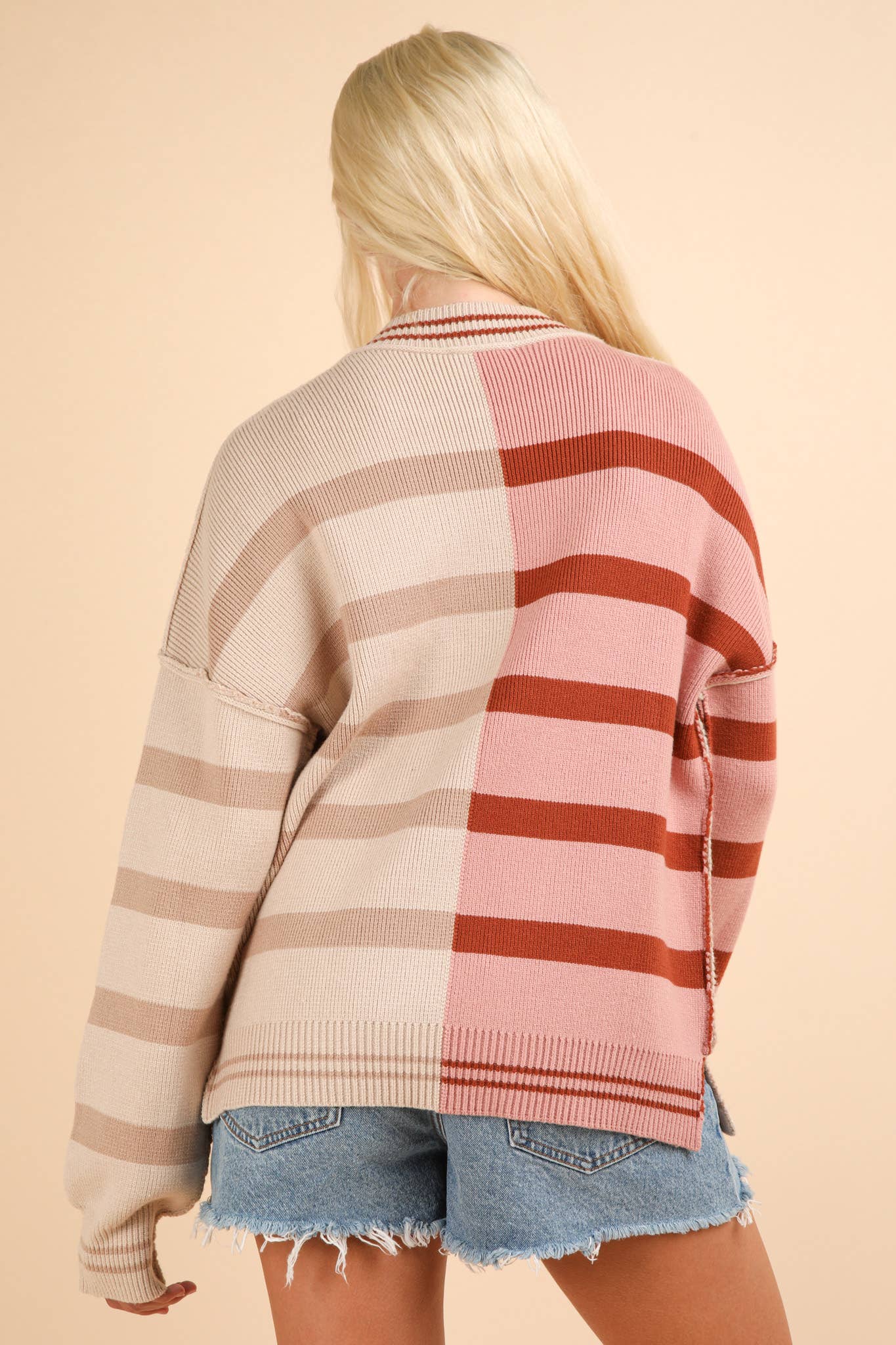 Comfy Stripes Knit Sweater