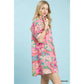 Pink Paisley Print Dress