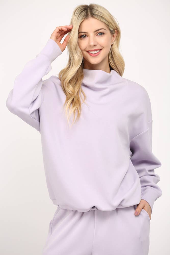Modal Cowl Neck Sweatshirt