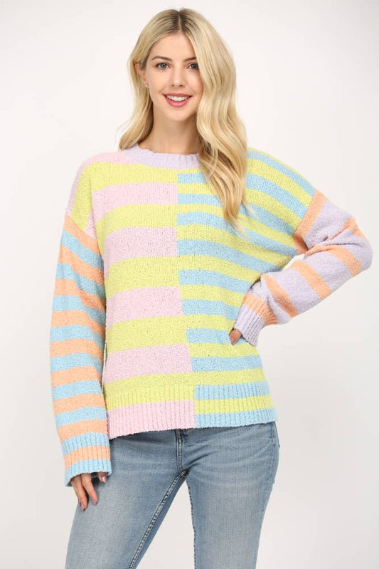 Springtime Stripes Sweater