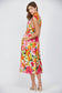 Floral Zip Front Dress