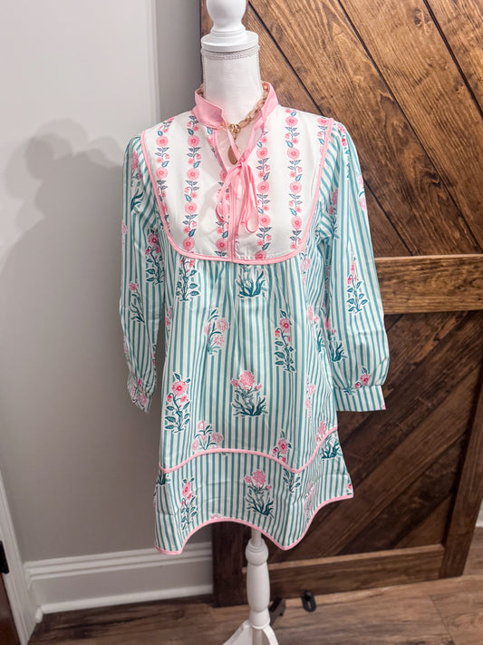 Mint Blossom Dress