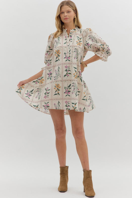 Dainty Floral Mini Dress