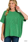 Corded Short Sleeve Front Pocket Top