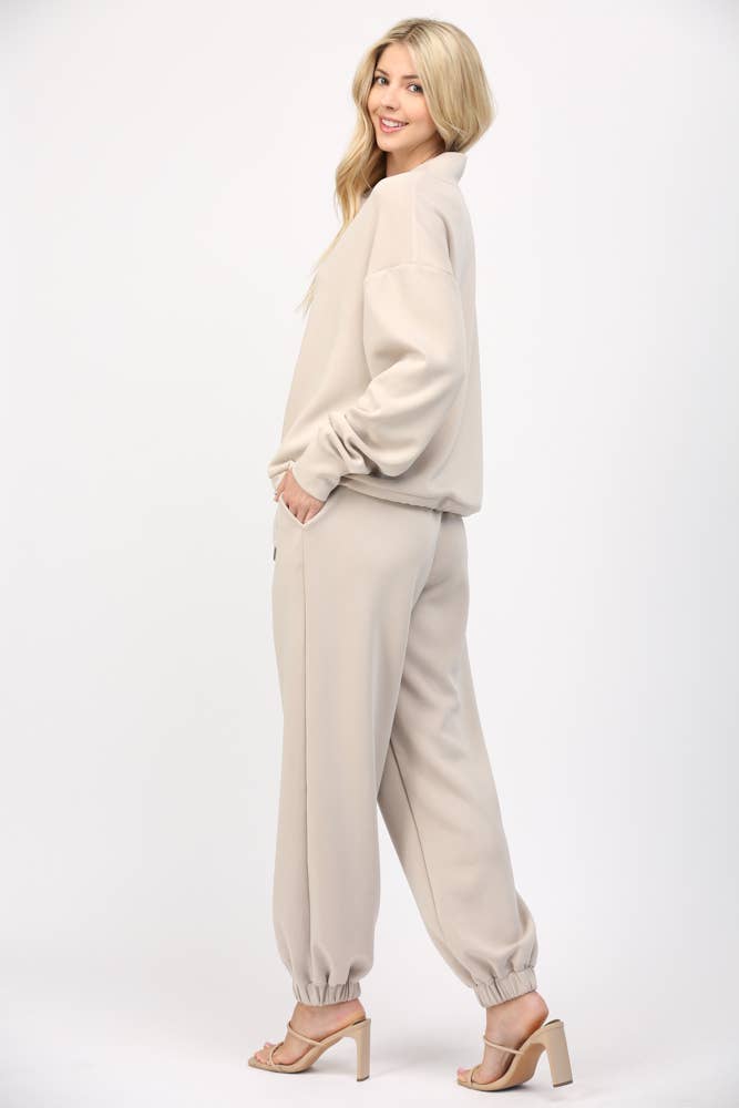 Modal Cowl Neck Sweatshirt