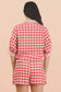 Gingham Shorts Set