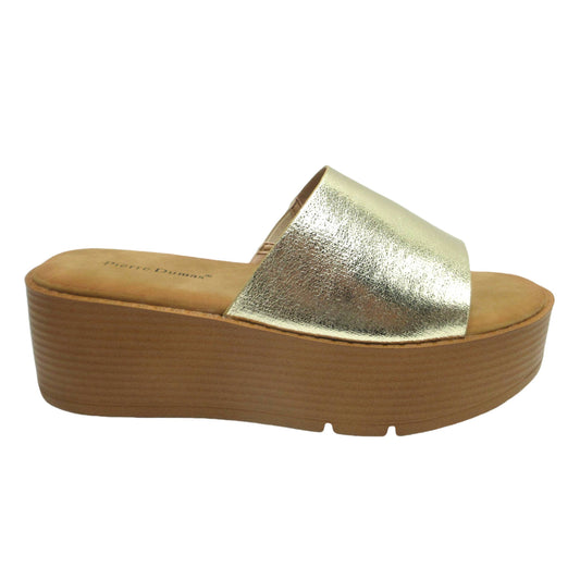 Aster Gold Platform Sandals