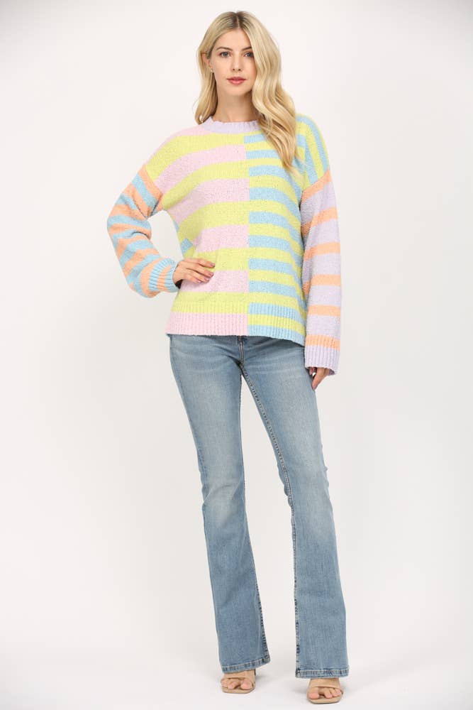 Springtime Stripes Sweater
