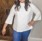 Mock Neck Bell Sleeve Sweater