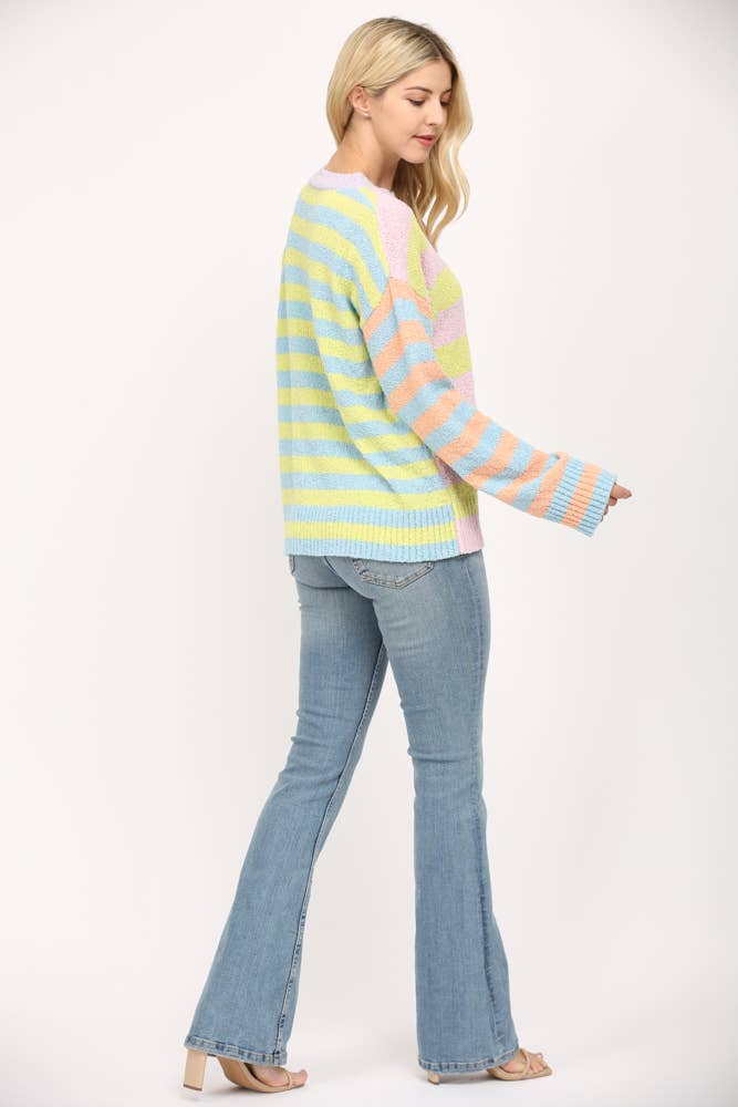 Springtime Stripes Sweater