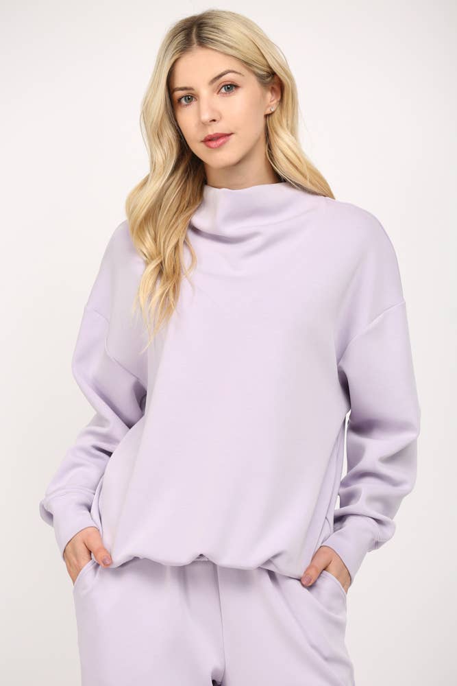 Modal Cowl Neck Sweatshirt
