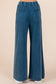 Mineral Wash Wide Leg Pants