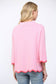 Pink Scallop Mock Neck Sweater