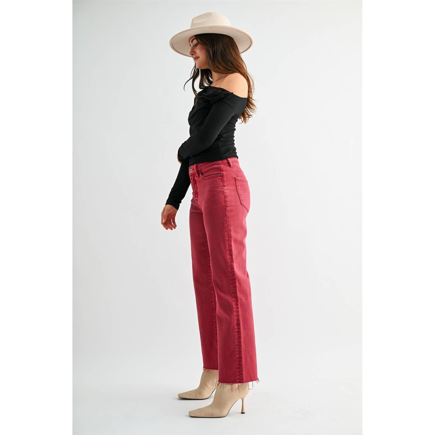 Cranberry Crop Jeans