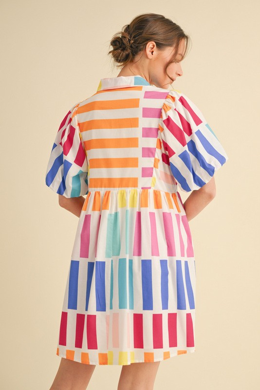Summer Stripes Mini Dress
