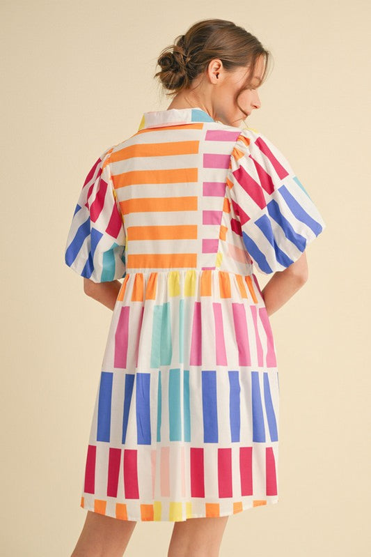 Summer Stripes Mini Dress