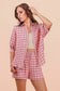 Gingham Shorts Set