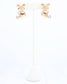 Sporty Bow Helmet Earring Gold
