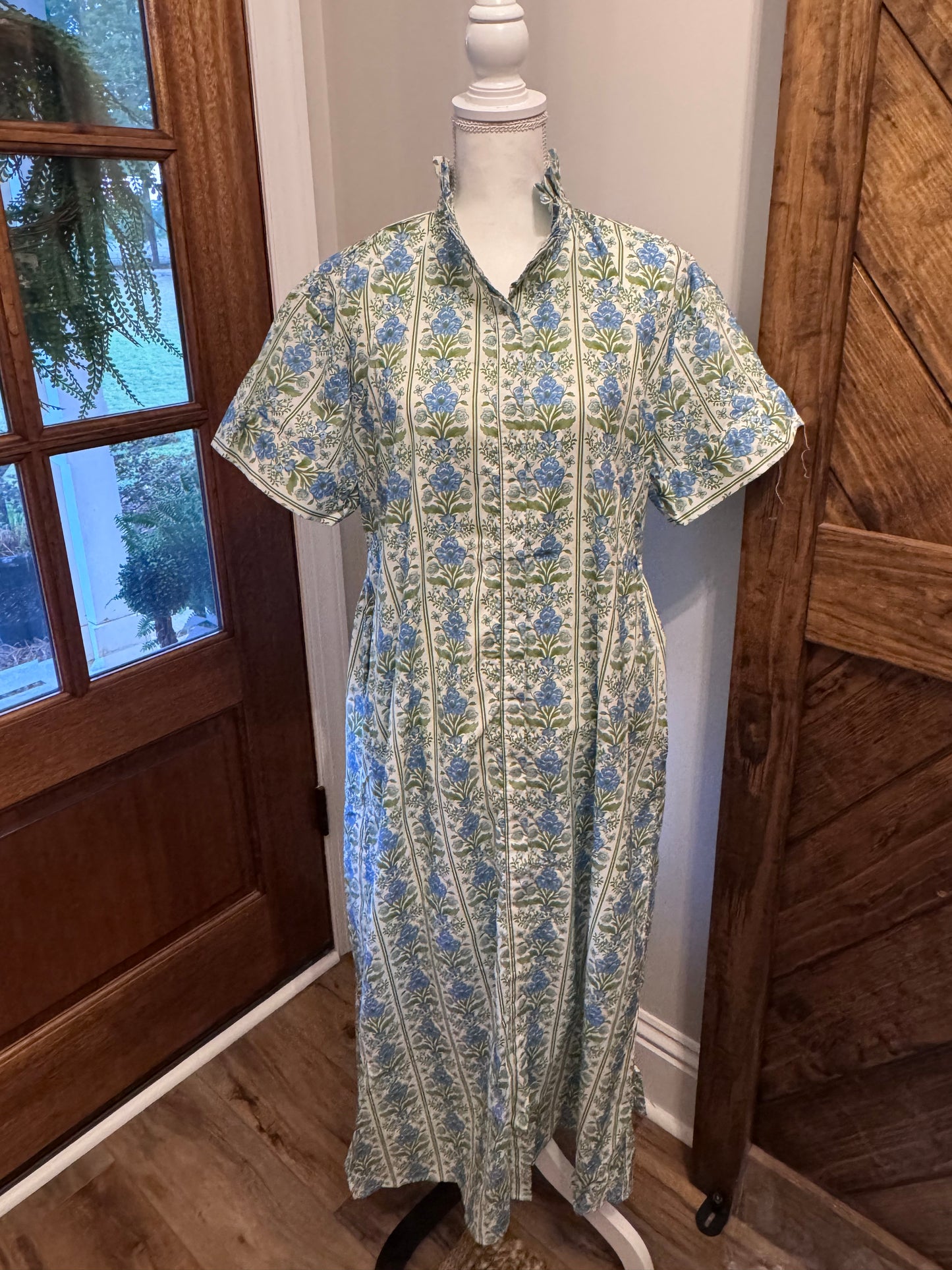 Botanical Tie Waist Midi