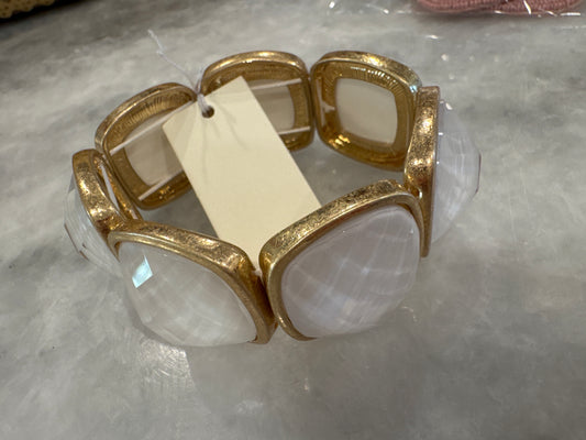 White Stone Bracelet