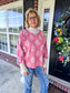 Pink Patterned Sweater