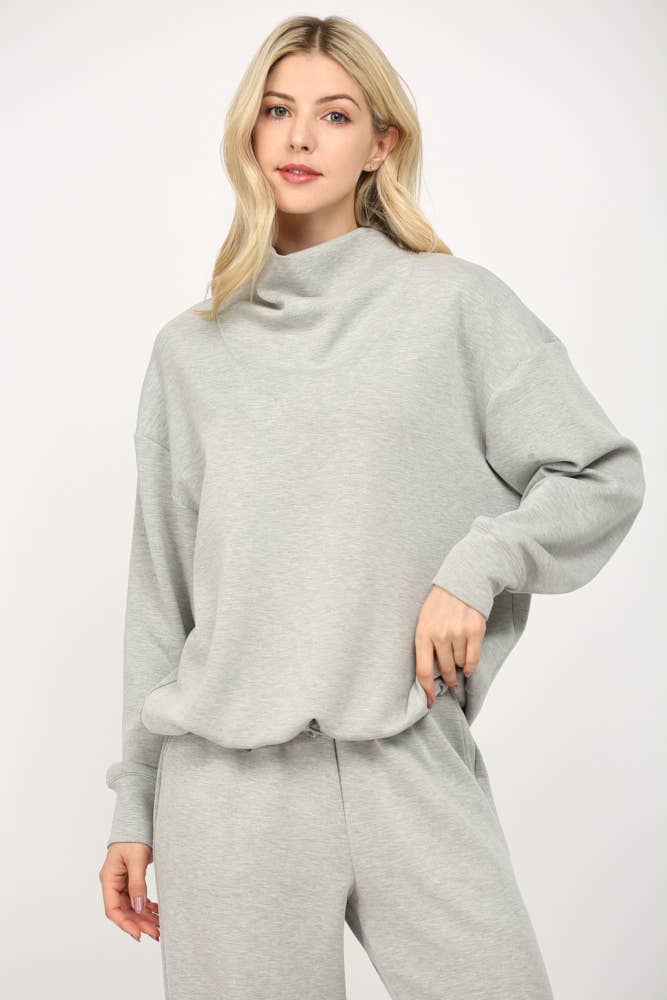 Modal Cowl Neck Sweatshirt
