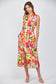 Floral Zip Front Dress